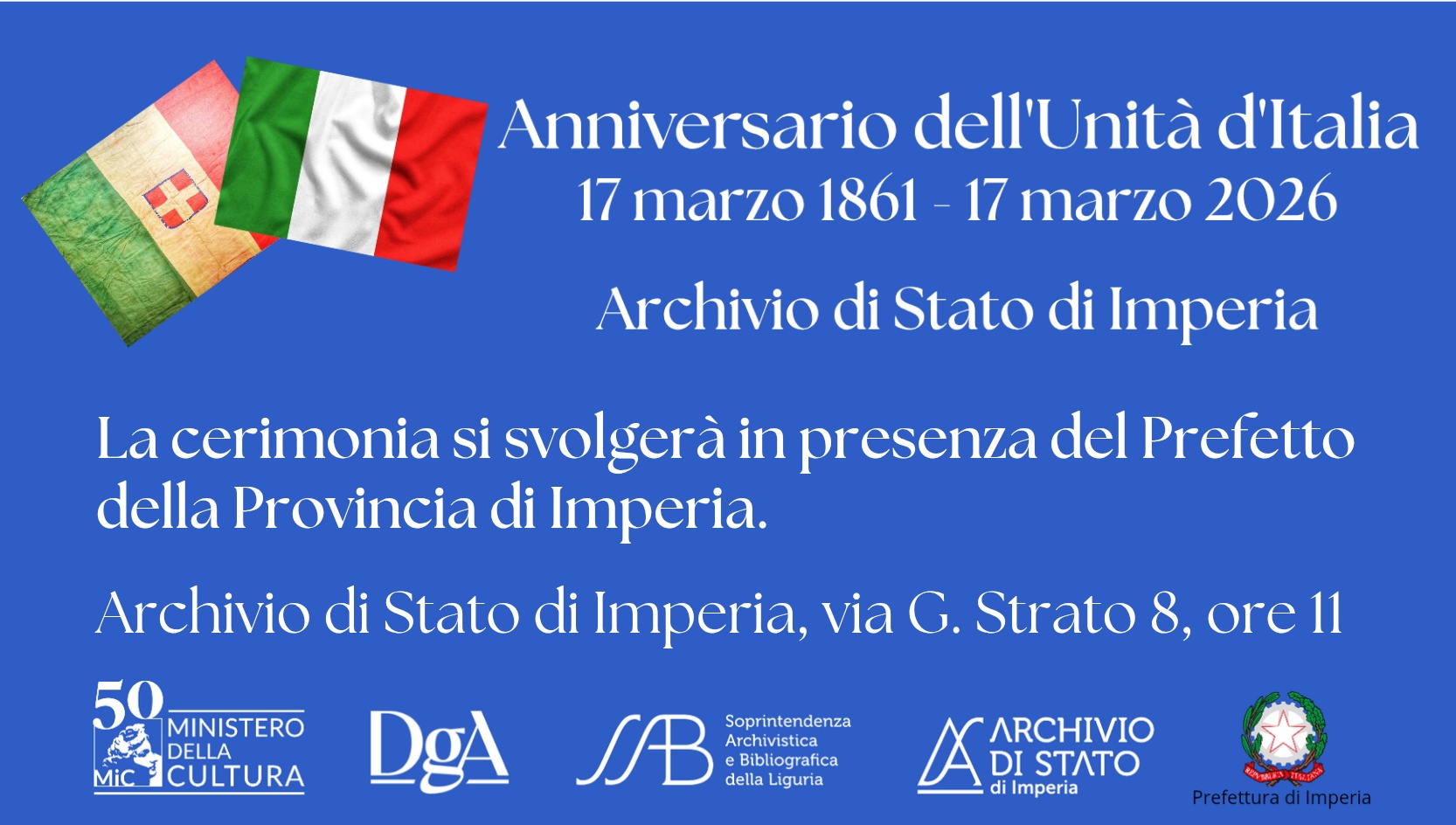 Anniversario dell'Unità d'Italia, 17 marzo 1861 - 17 marzo 2026